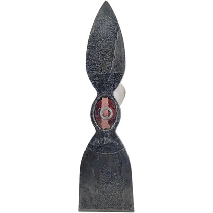 German Handheld Duo-Hoe with flat and pointed blade, ash handle 40 cm